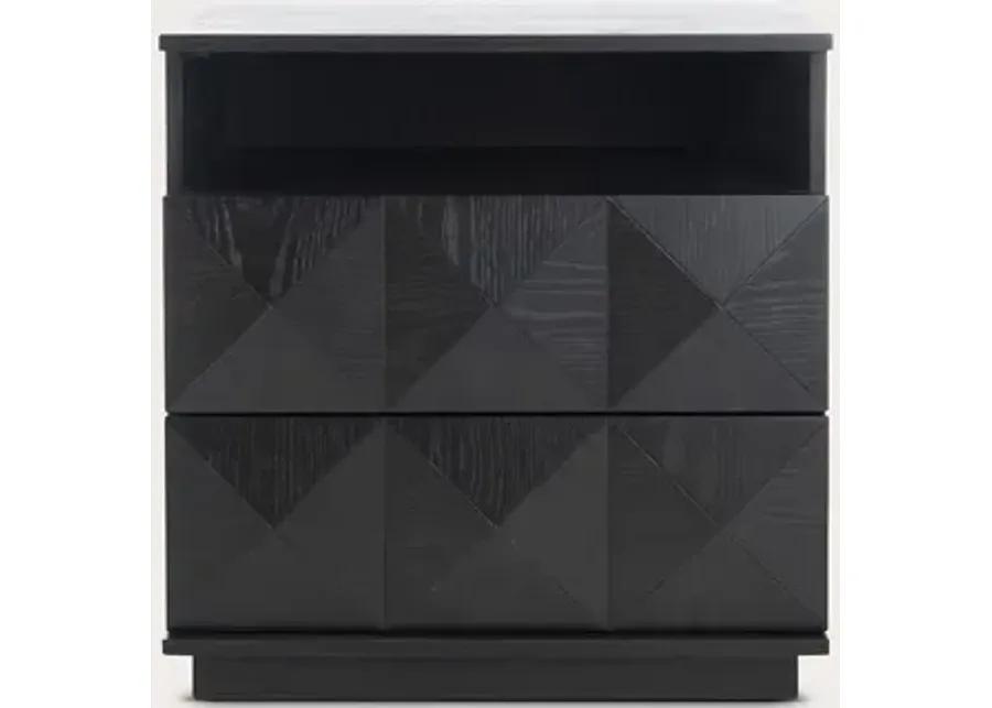 Safavieh Patty 2-Drawer Nightstand - Black