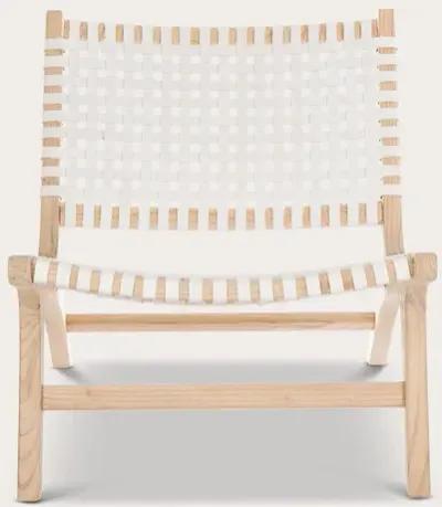 Safavieh Luna Accent Chair - White/Natural