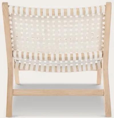 Safavieh Luna Accent Chair - White/Natural