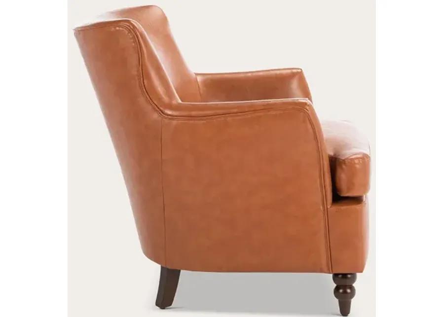 Safavieh Levin Accent Chair - Cognac