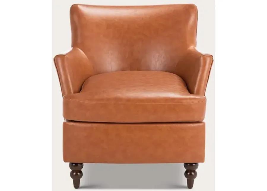 Safavieh Levin Accent Chair - Cognac