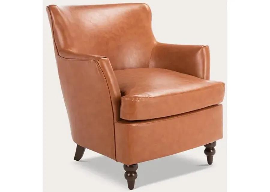 Safavieh Levin Accent Chair - Cognac