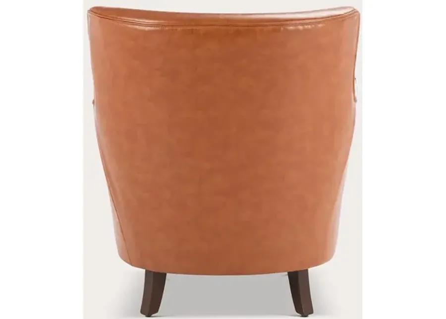 Safavieh Levin Accent Chair - Cognac