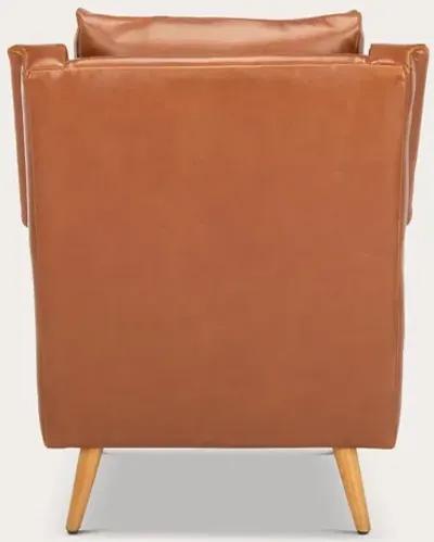 Safavieh Astrid Mid Century Armchair - Cognac