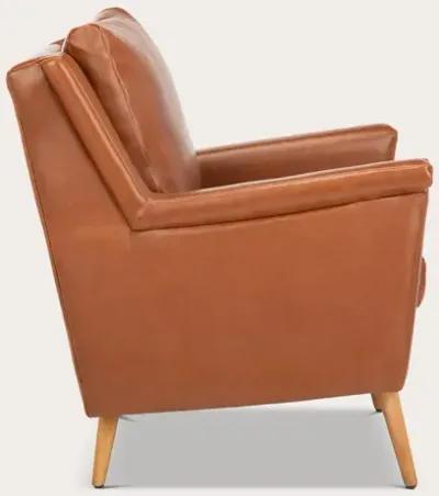 Safavieh Astrid Mid Century Armchair - Cognac