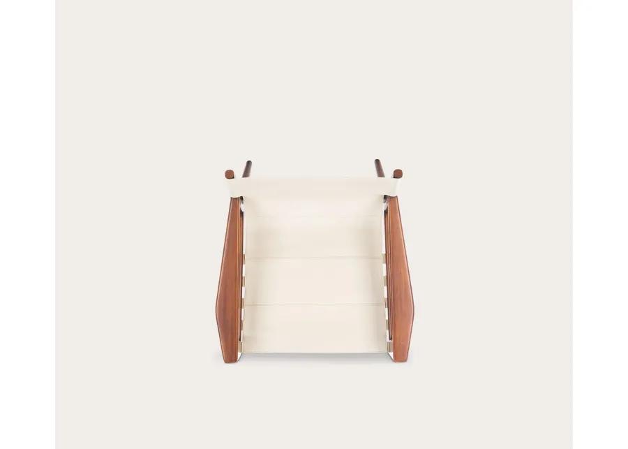 Safavieh Culkin Leather Sling Chair - White