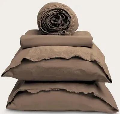 Dr. Weil by PureCare Dr. Weil Garment Washed Percale Sheet Set - Desert Sand - King