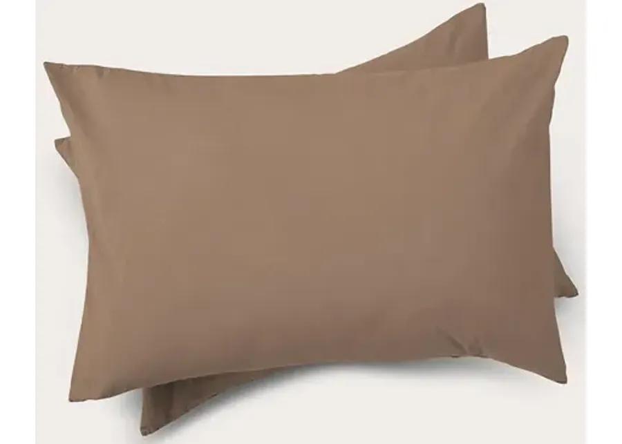 Dr. Weil by PureCare Dr. Weil Garment Washed Percale Pillow Shams - Ochre - Queen