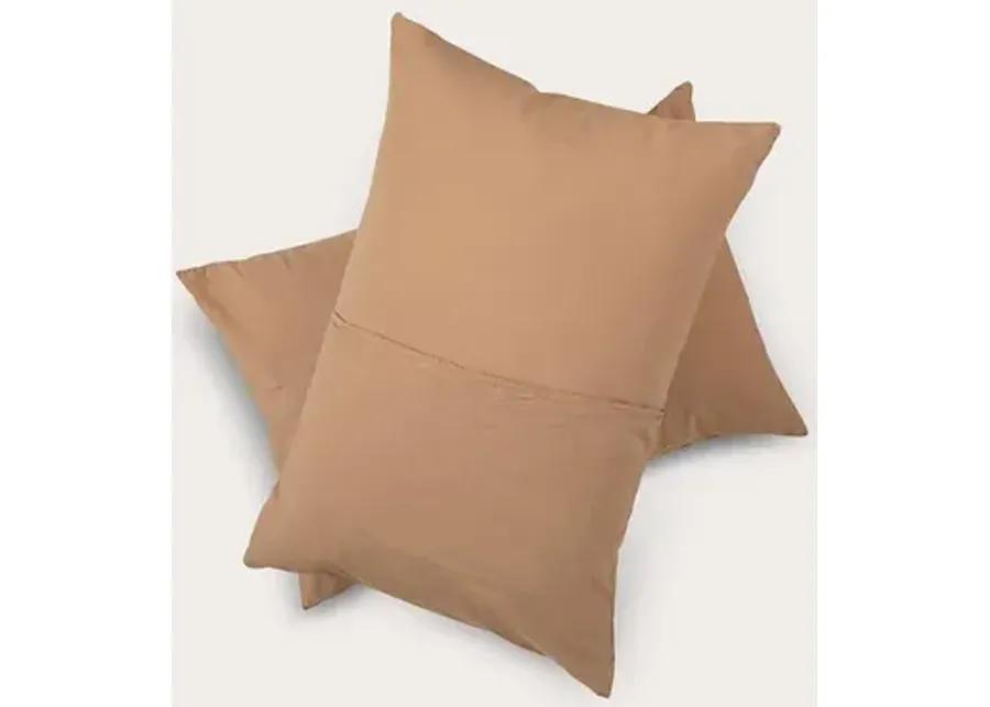 Dr. Weil by PureCare Dr. Weil Garment Washed Percale Pillow Shams - Ochre - Queen