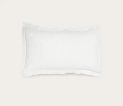 Dr. Weil by PureCare Dr. Weil Ridgeback Pillow Sham Handcrafted - Ecru - King