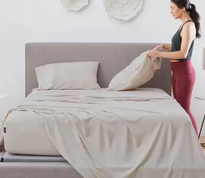 Bedgear Hyper-Linen Sheet Set - Light Grey - Split King