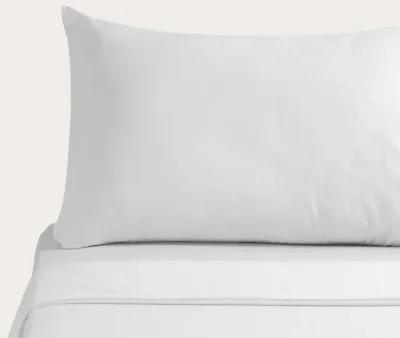 Sleep & Beyond Organic Cotton Percale Pillowcase Pair - Crisp White - King