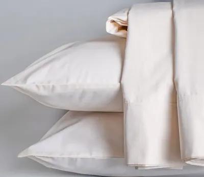 Sleep & Beyond Organic Cotton Percale Sheet Set - Classic Ivory - Twin