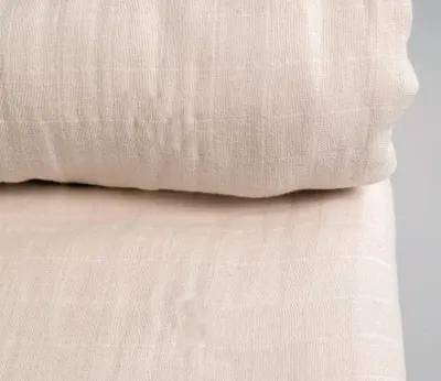 Sleep & Beyond Organic Cotton Muslin Blanket - Classic Ivory - Full/Queen