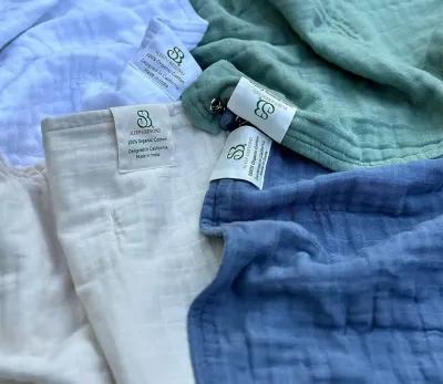 Sleep & Beyond Organic Cotton Muslin Blanket - Crisp White - King/Cal King