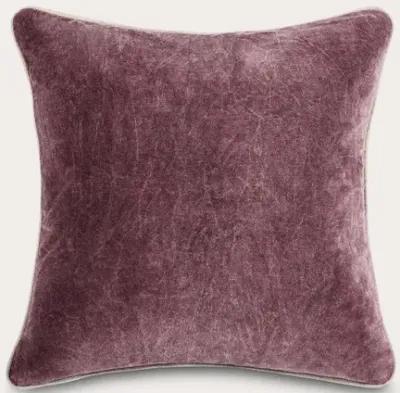 Villa by Classic Home Heirloom Velvet Sangria Red Throw Pillow - 14'' x 20''