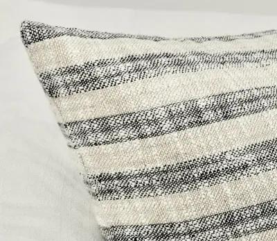 Villa by Classic Home Linna Natural Black Throw Pillow - 16'' x 36''