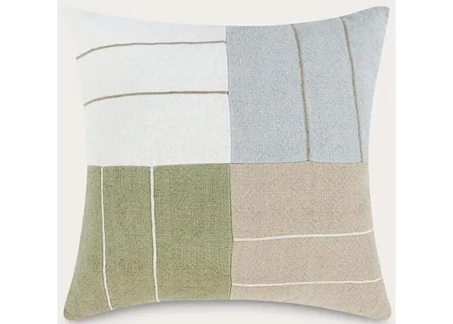 Villa by Classic Home Niya Wheat Green Multi Throw Pillow - 14'' x 26''