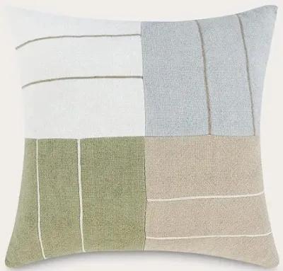 Villa by Classic Home Niya Wheat Green Multi Throw Pillow - 22'' x 22''