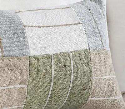 Villa by Classic Home Niya Wheat Green Multi Throw Pillow - 22'' x 22''