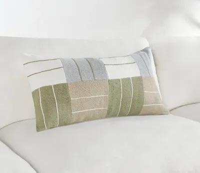 Villa by Classic Home Niya Wheat Green Multi Throw Pillow - 22'' x 22''