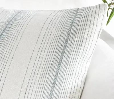 Villa by Classic Home Theta Striped Throw Pillow - Capri Blue