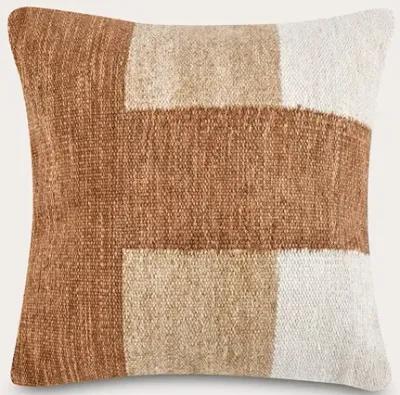 Villa by Classic Home Kass Woven Block Throw Pillow - Terracotta - 14'' x 26''