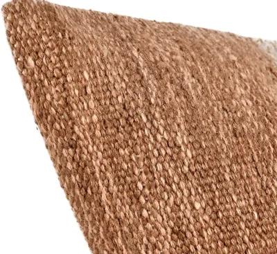 Villa by Classic Home Kass Woven Block Throw Pillow - Terracotta - 14'' x 26''