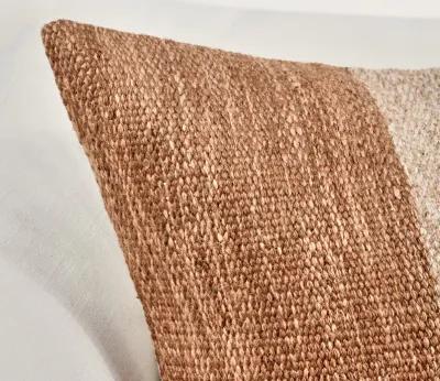 Villa by Classic Home Kass Woven Block Throw Pillow - Terracotta - 14'' x 26''