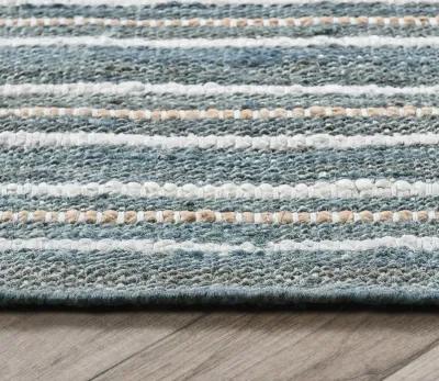 Villa by Classic Home Del Mar Aqua Area Rug - Aqua Blue - 5' x 8'