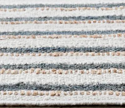 Villa by Classic Home Del Mar Aqua Area Rug - Ivory - 5' x 8'