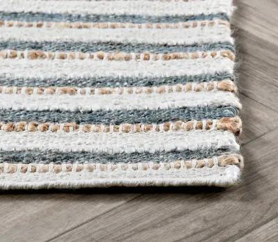 Villa by Classic Home Del Mar Aqua Area Rug - Ivory - 5' x 8'