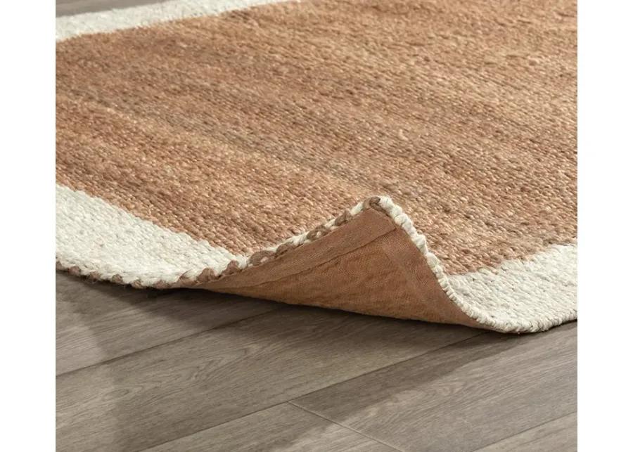 Villa by Classic Home Frame Jute Area Rug - 8' x 8'