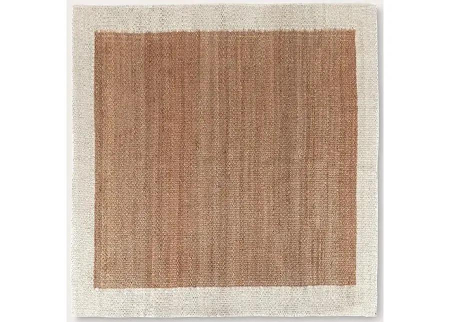 Villa by Classic Home Frame Jute Area Rug - 8' x 8'