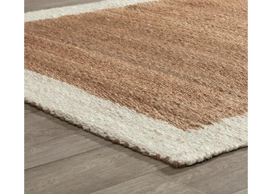 Villa by Classic Home Frame Jute Area Rug - 8' x 8'