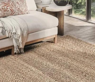 Villa by Classic Home Santa Cruz Jute Area Rug - Ivory - 5' x 8'