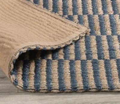 Villa by Classic Home Monterey Jute Area Rug - Blue - 5' x 8'