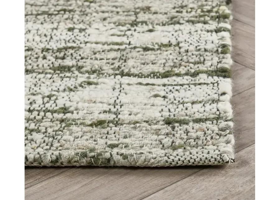 Villa by Classic Home Perth Cotton Wool Area Rug - Green - 5' x 8'