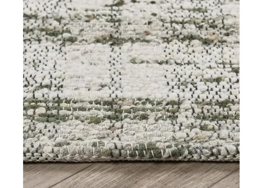 Villa by Classic Home Perth Cotton Wool Area Rug - Green - 5' x 8'