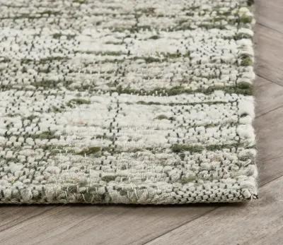 Villa by Classic Home Perth Cotton Wool Area Rug - Green - 6' x 9'