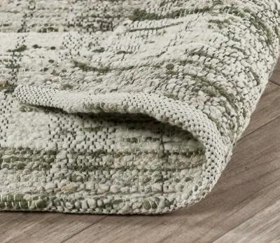 Villa by Classic Home Perth Cotton Wool Area Rug - Green - 6' x 9'