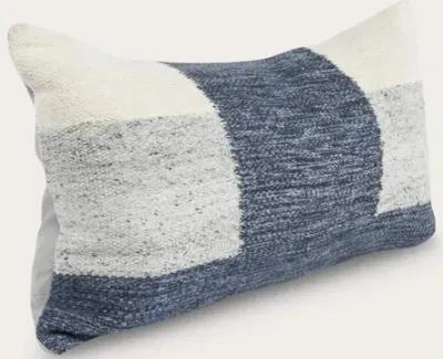 Villa by Classic Home Kass Night Blue Gray Throw Pillow - 22'' x 22''