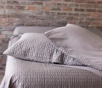 DreamFit DreamChill Enhanced Bamboo Quilted Sheet Set - Gray - King