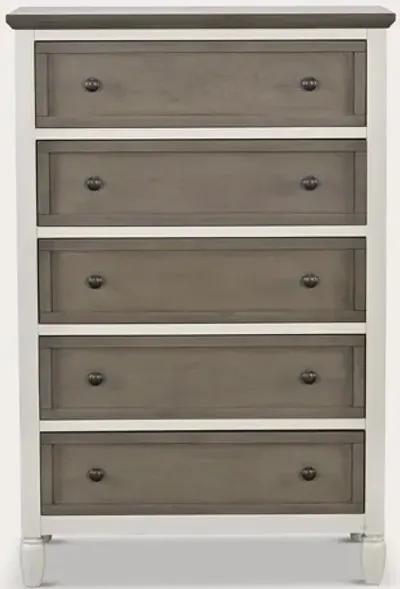 CM Home Delnoir Driftwood 5-Drawer Dresser