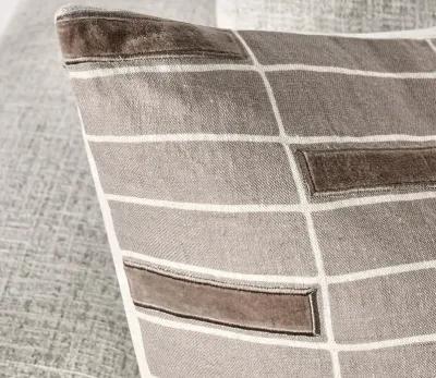 Villa by Classic Home Breccia Taupe Throw Pillow