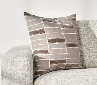 Villa by Classic Home Breccia Taupe Throw Pillow