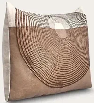 Villa by Classic Home Granville Sandstorm Throw Pillow