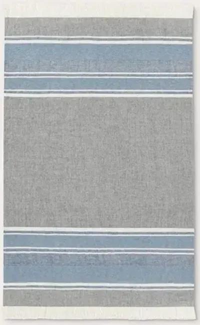 Villa by Classic Home Lima Stripe Throw Blanket - Gray