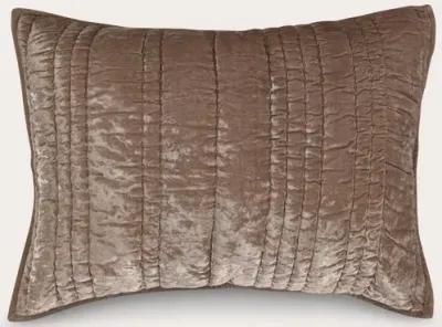 Villa by Classic Home Seville Velvet Pillow Sham - Gray - King