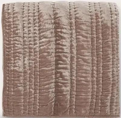 Villa by Classic Home Seville Velvet Pillow Sham - Gray - King